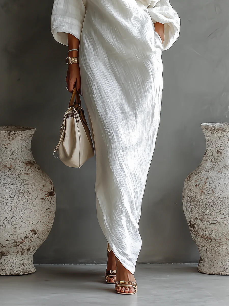 Elise | Asymmetrisk Elegant Maxiklänning