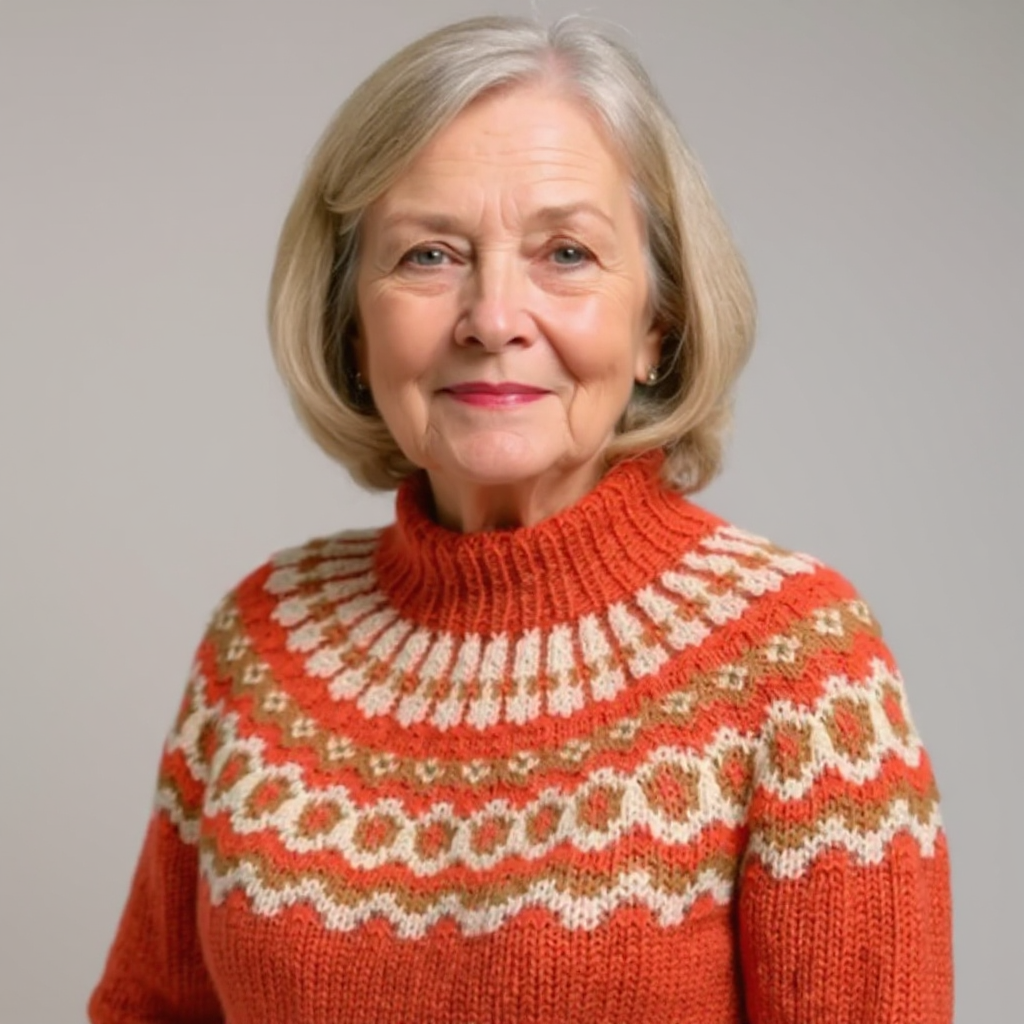 Barbara | Stickad tröja i isländsk stil